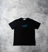 Off-white stitch logo black tee