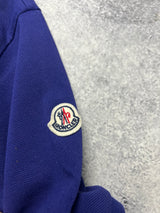 Moncler navy arm logo polo shirt