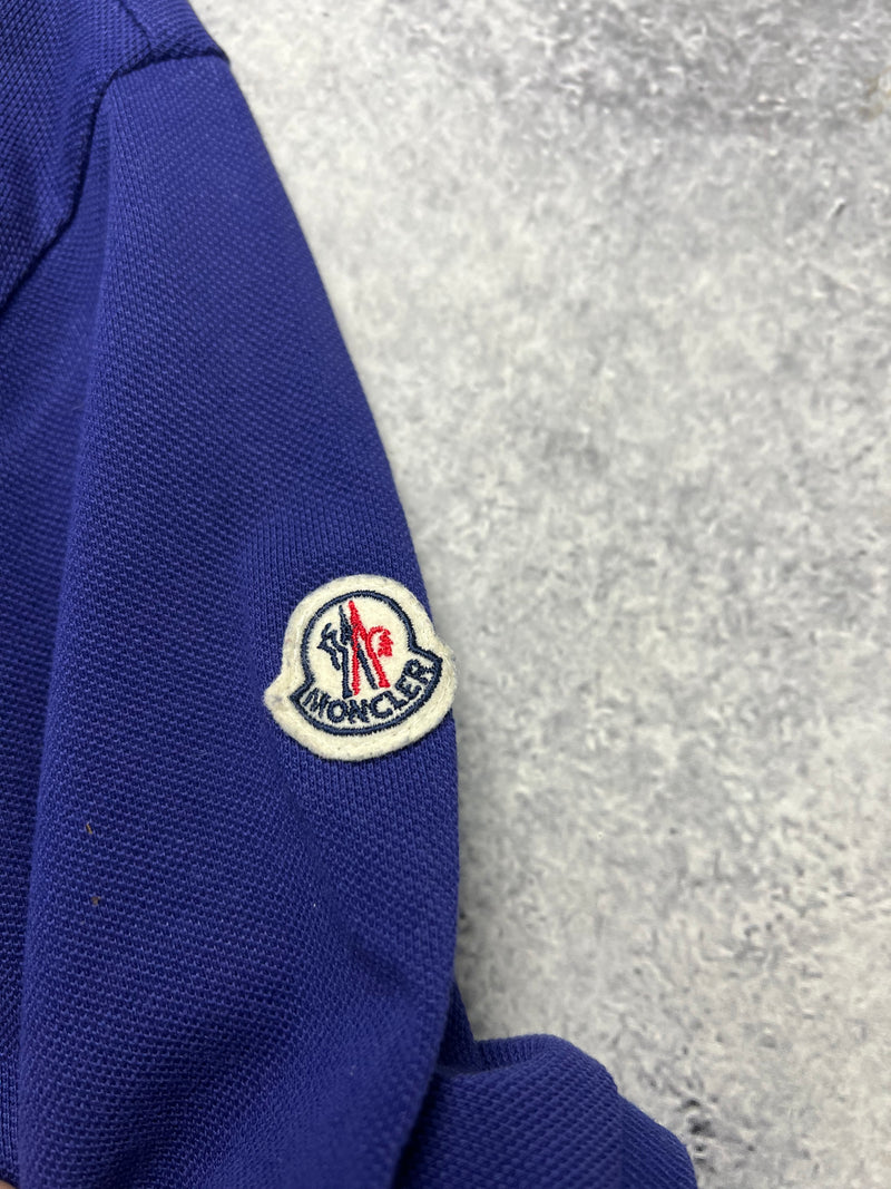 Moncler navy arm logo polo shirt