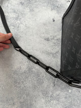 Louis Vuitton black eclipse soft trunk bag