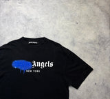 Palm angels black New York spray tee