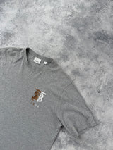 Burberry grey hesford TB monogram embroidery tee
