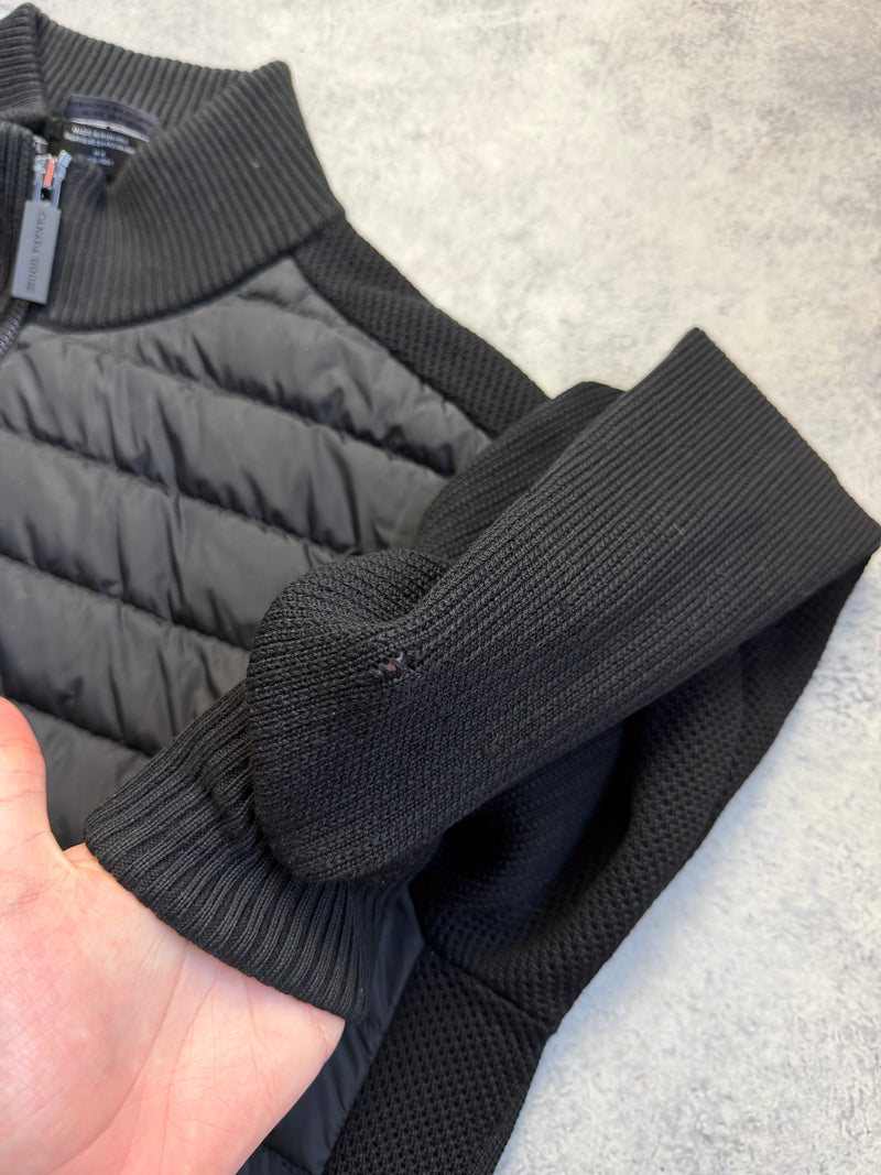 Canada goose black Hybridge knit jacket