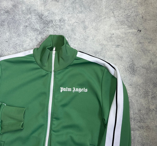 Palm angels green track jacket