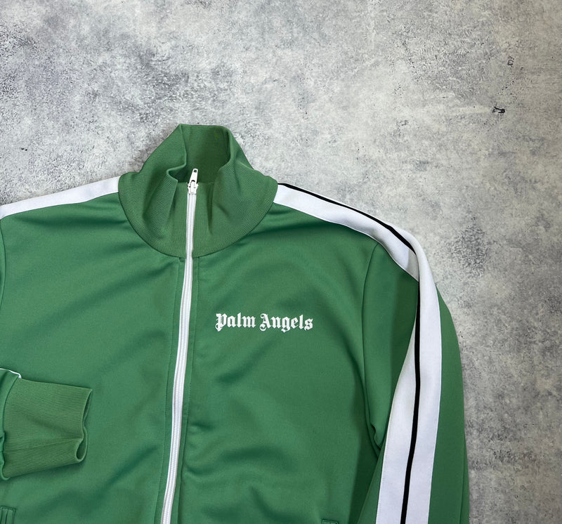 Palm angels green track jacket