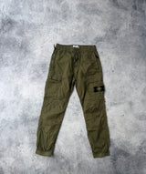 Stone island SS21 khaki green cargo trousers