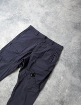 CP company navy stretch cotton cargo trousers