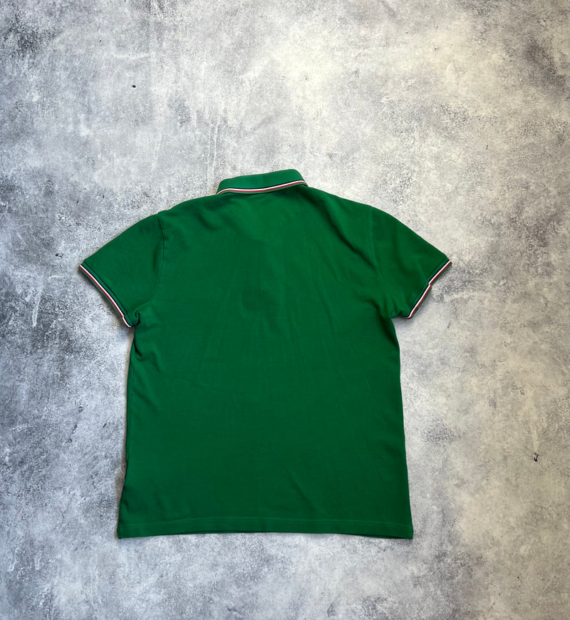 Moncler green polo shirt