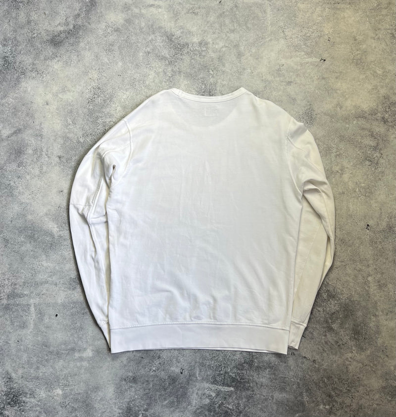 CP company white lightweight jumper