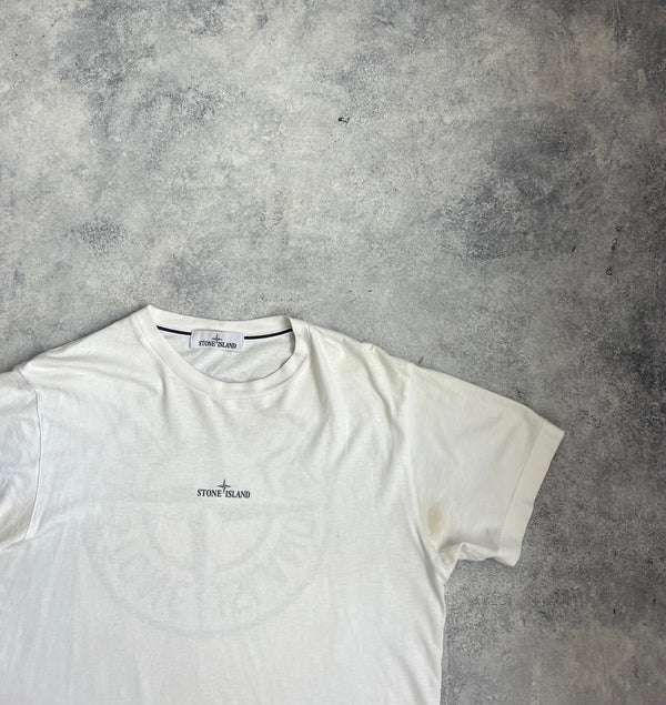 Stone island 2022 white graphic tee