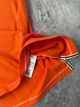 Stone island orange polo shirt