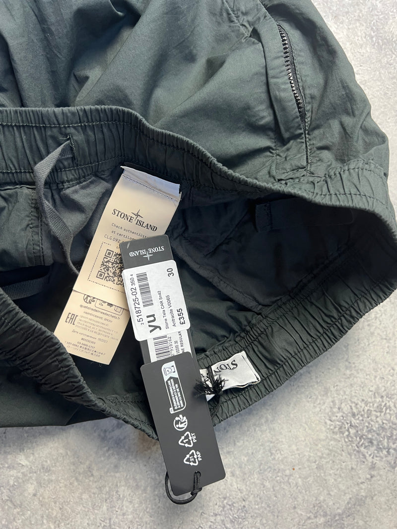 Stone island 2024 charcoal grey cuffed cargo trousers