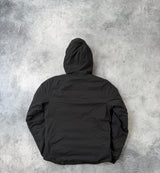 Canada goose black hooded lodge down jacket