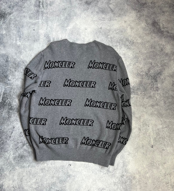 Moncler grey vintage logo jumper