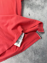 Stone island red polo shirt