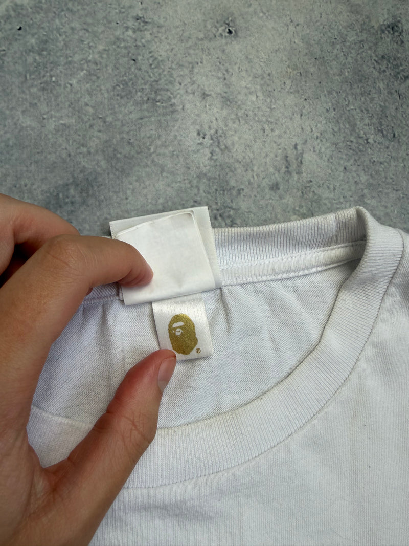 Bape multi camo college logo tee