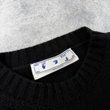 Off-white blocked knit crewneck