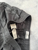 Stone island black cuffed cargo trousers