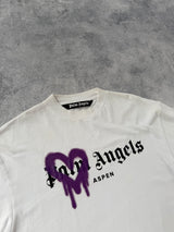 Palm angels white aspen tee