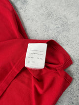 Moncler red polo shirt