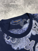 Louis Vuitton watercolour navy tee