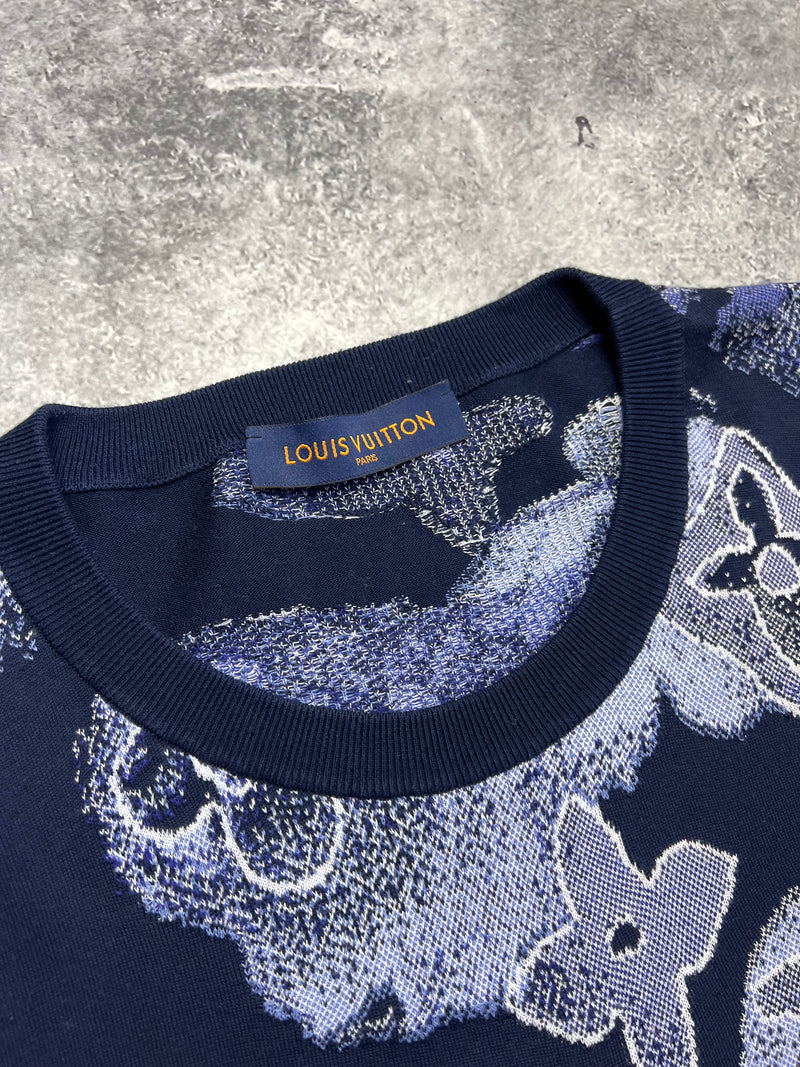 Louis Vuitton watercolour navy tee