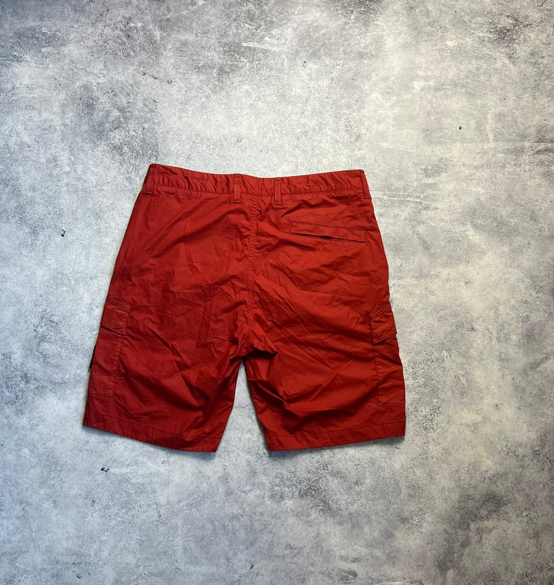 Stone island 2019 brick red cargo shorts