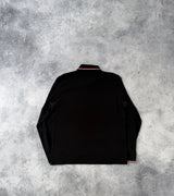 Moncler black L/S polo shirt
