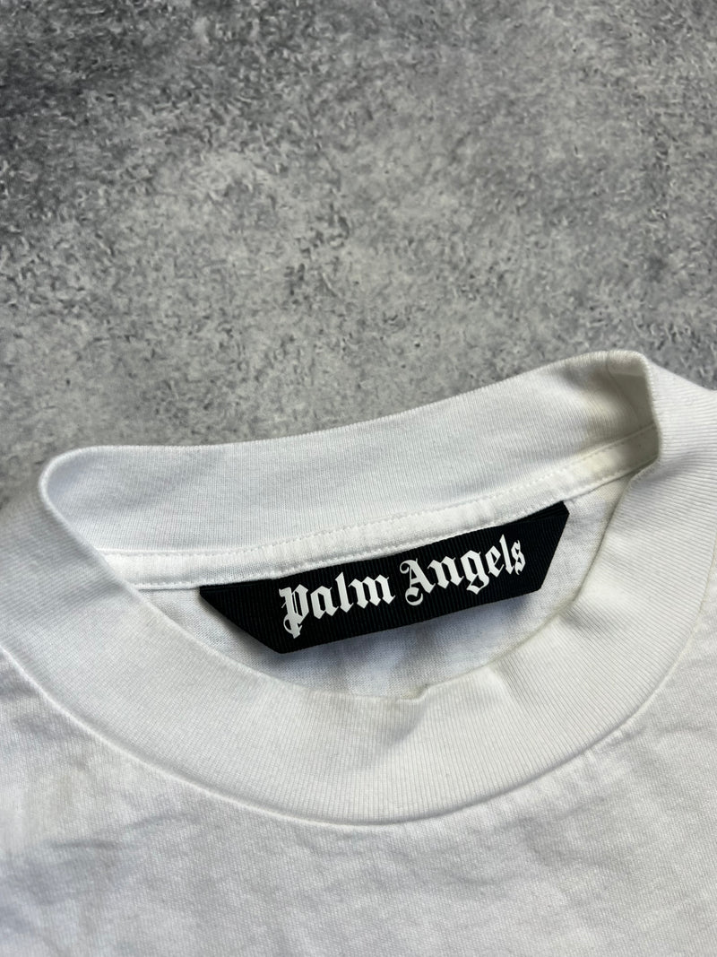 Palm angels white broken palm tree tee