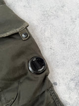 CP company ergonomic fit dark green cargo trousers