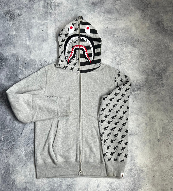 Bape American shark full zip hoodie