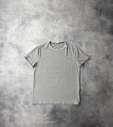Moncler grey arm logo tee