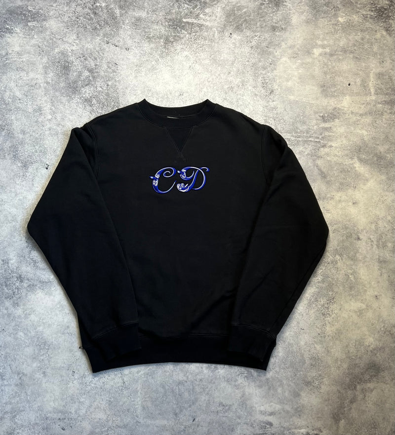 Dior x Kenny scharf cd embroidered black jumper