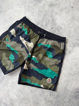Moncler camo print swim shorts