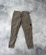 Stone island SS24 dove grey cuffed cargo trousers