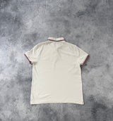 Moncler white polo shirt