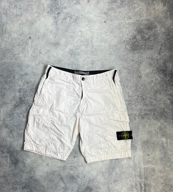 Stone island 2019 cream cargo shorts