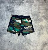 Moncler camo print swim shorts