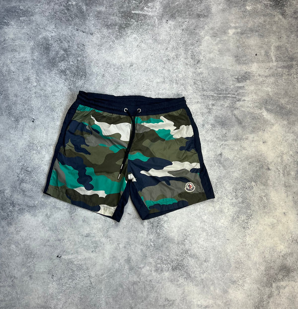 Moncler camo print swim shorts