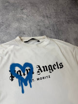 Palm angels white st Moritz spray tee
