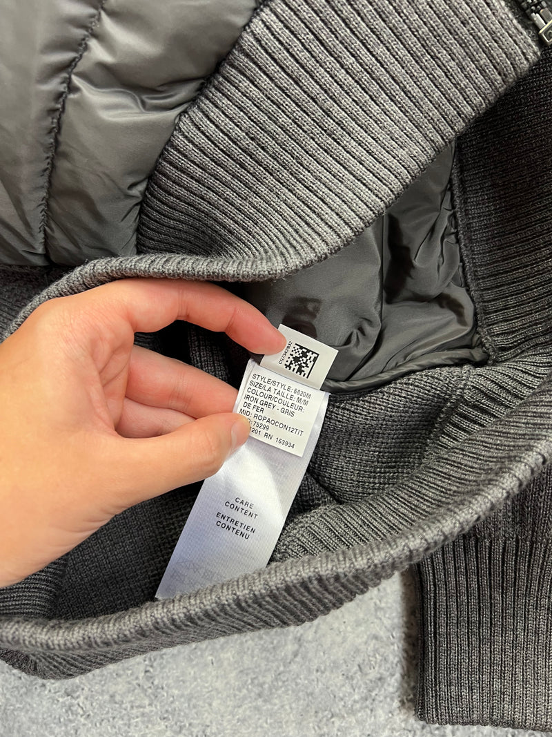 Canada goose grey hybridge knit jacket