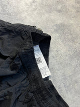 Stone island 2023 black nylon cargo shorts