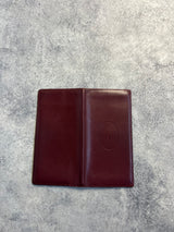 Cartier vintage wine red long wallet