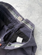 CP company navy cotton stretch cargo trousers