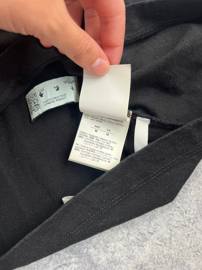 Off-white agreement black graphic tee