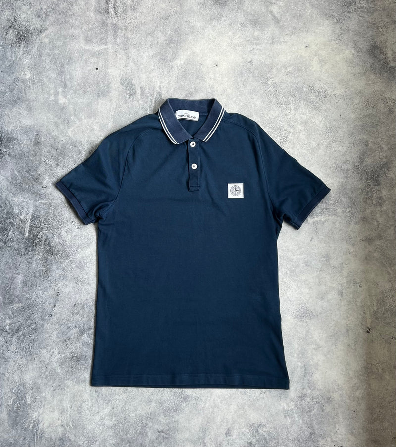 Stone island 2019 navy blue polo shirt