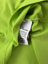 Stone island lime green polo shirt