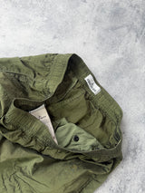 Stone island SS22 khaki green nylon metal cargo shorts