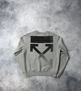 Off-white degrade arrow jumper melange grey