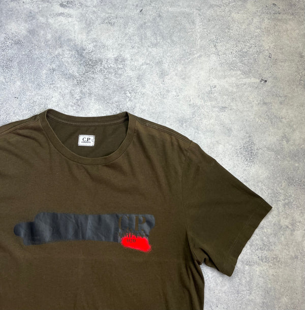 CP company khaki graphic tee